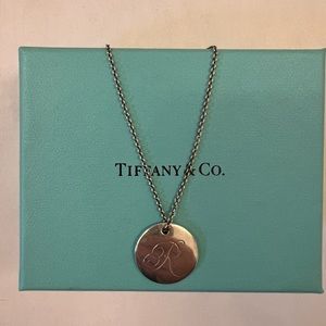 Tiffany & Co. Silver Letter R necklace